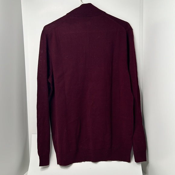 Men’s merino zip neck sweater M - Picture 5 of 6